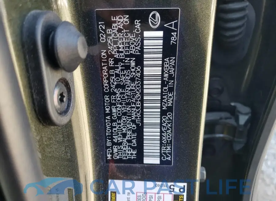JTHX3JBH3M2037406# 14