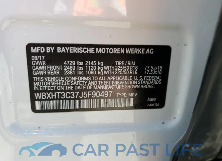 WBXHT3C37J5F90497# 13