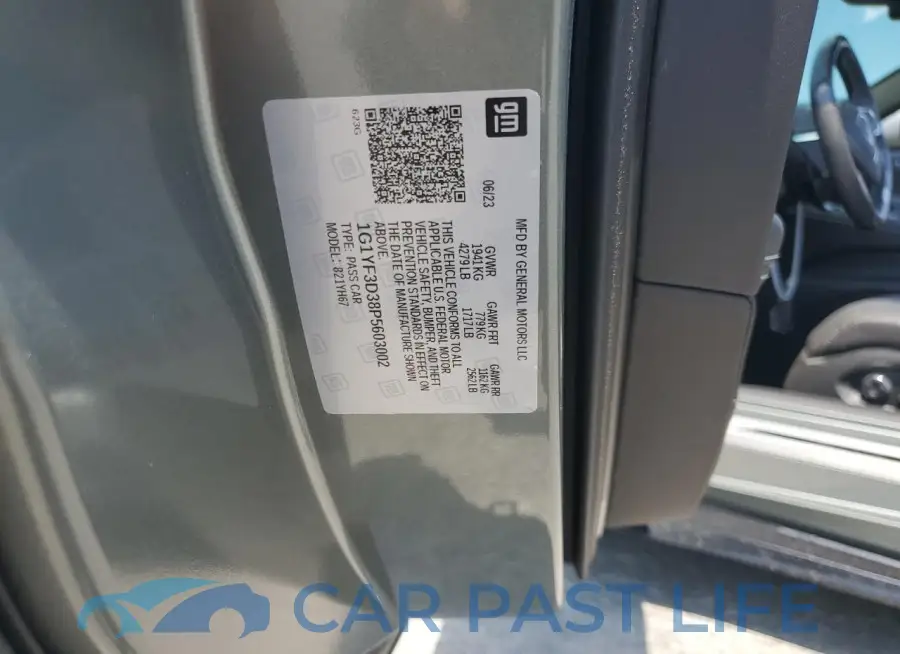 1G1YF3D38P5603002# 13