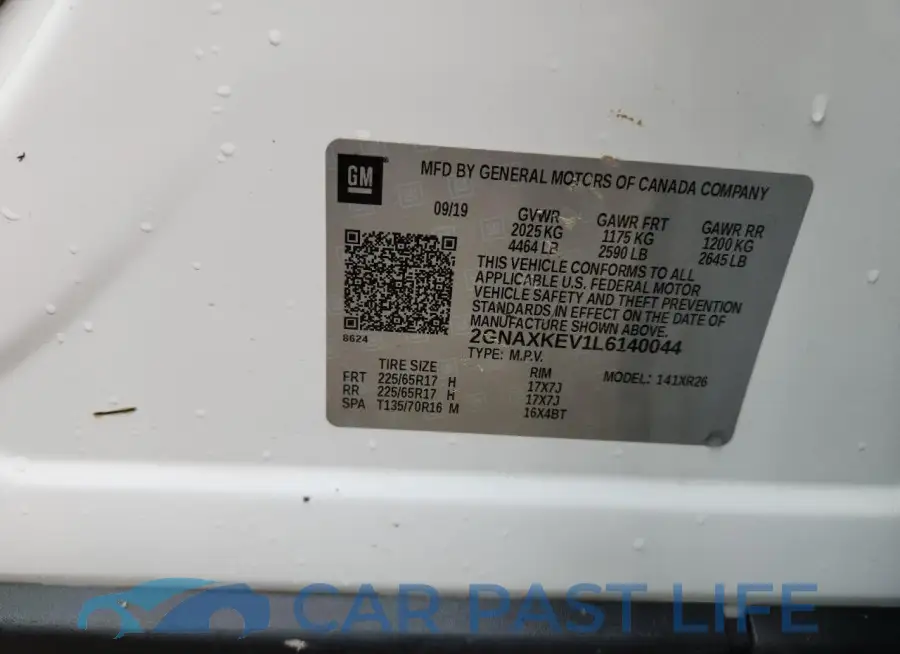 2GNAXKEV1L6140044# 14