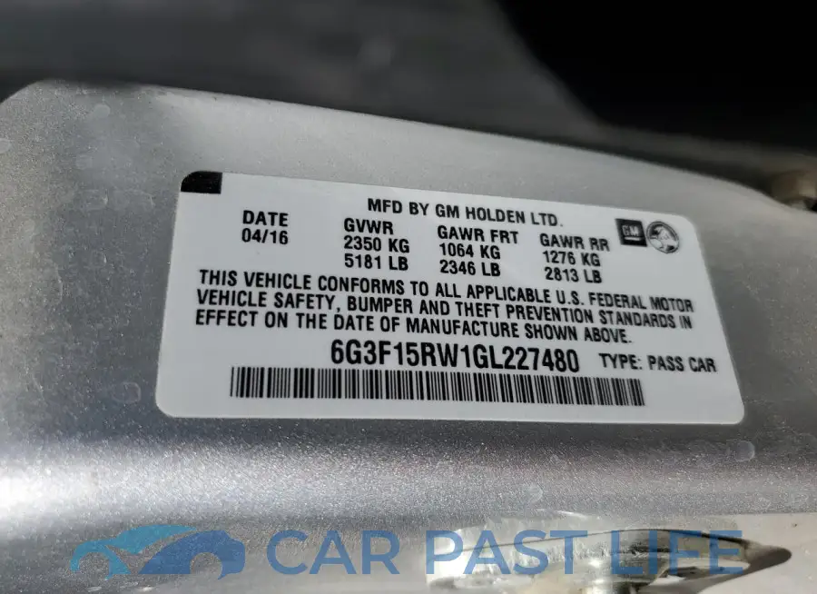 6G3F15RW1GL227480# 12