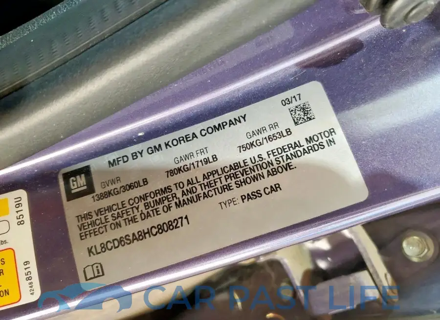 KL8CD6SA8HC808271# 12