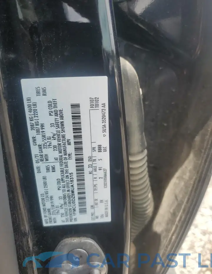1FMCU0DZ8MUA18315# 13