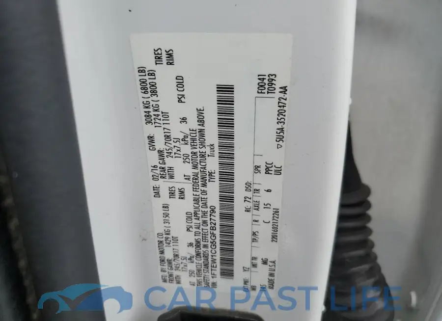 1FTEW1CG5GFB27790# 12