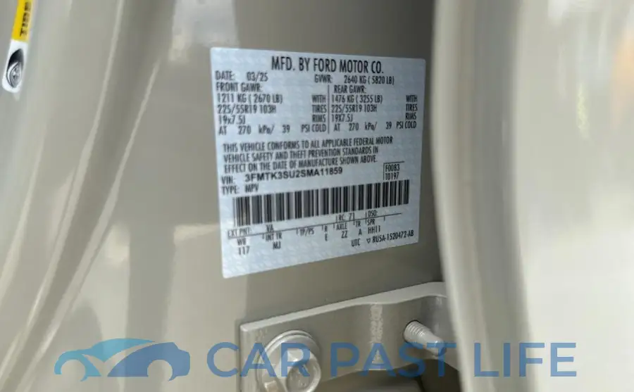 3FMTK3SU2SMA11859# 10