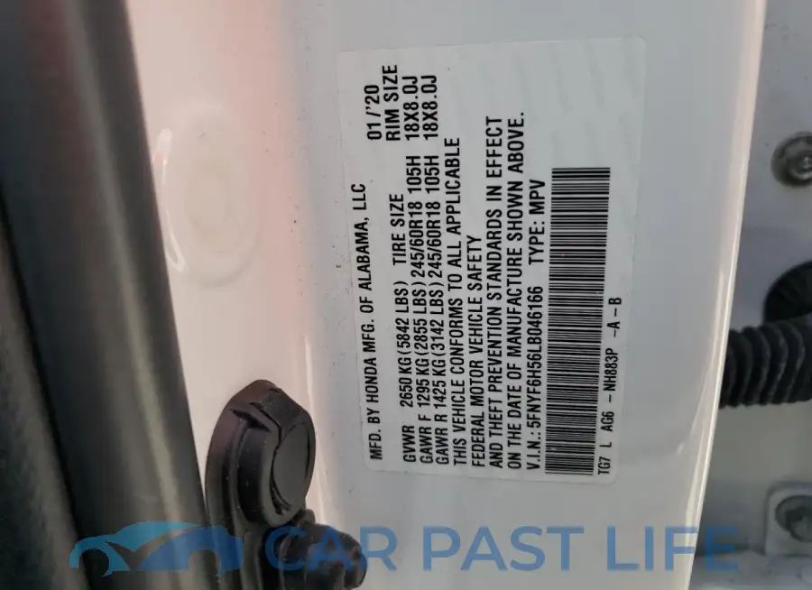 5FNYF6H56LB046166# 13
