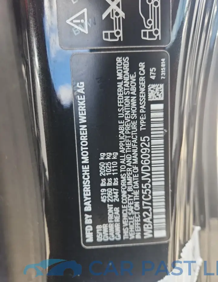 WBA2J7C55JVD60925# 14