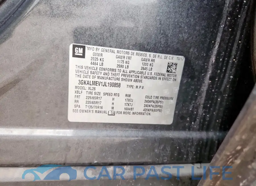 3GKALMEV1JL190858# 12
