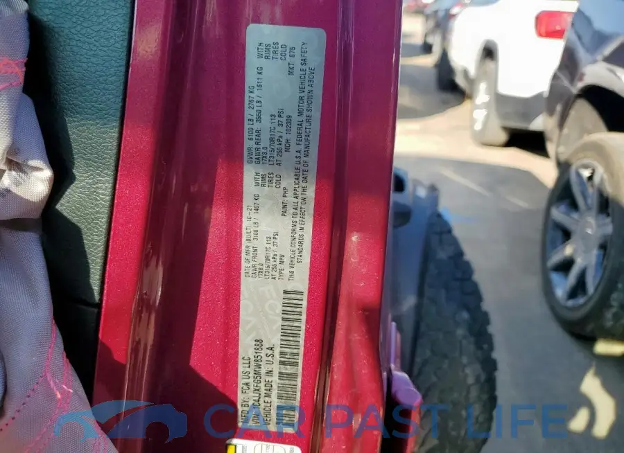 1C4JJXFG5MW851888# 12