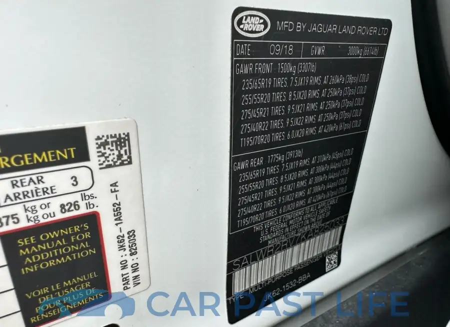 SALWR2RV7KA825033# 10