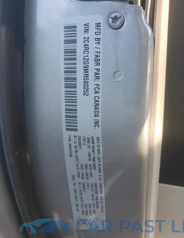 2C4RC1ZG9MR580252# 13