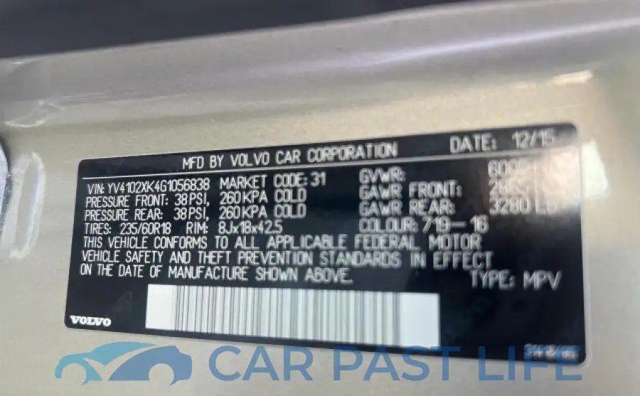 YV4102XK4G1056838# 10