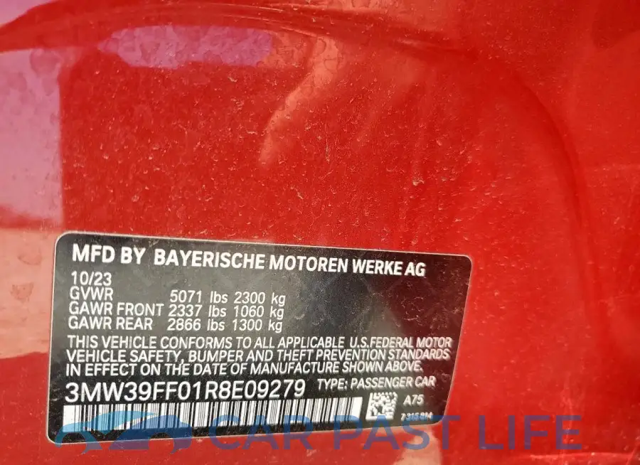 3MW39FF01R8E09279# 12