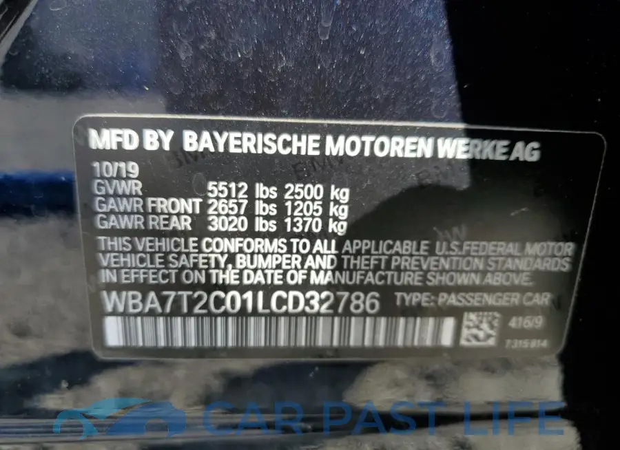 WBA7T2C01LCD32786# 12