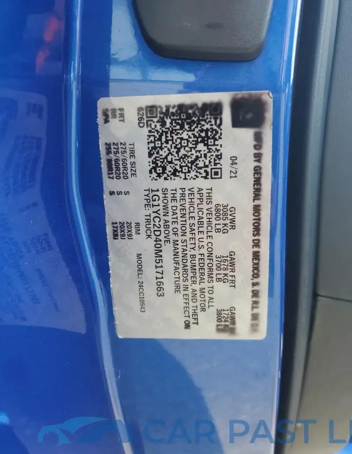1G1Y72D4XL5119343# 12