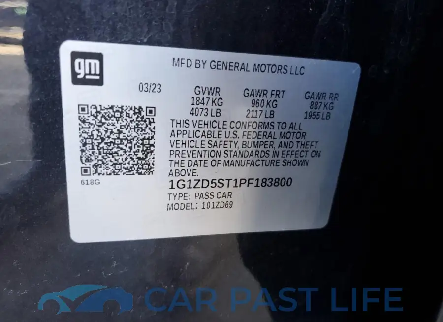 1G1ZD5ST1PF183800# 13