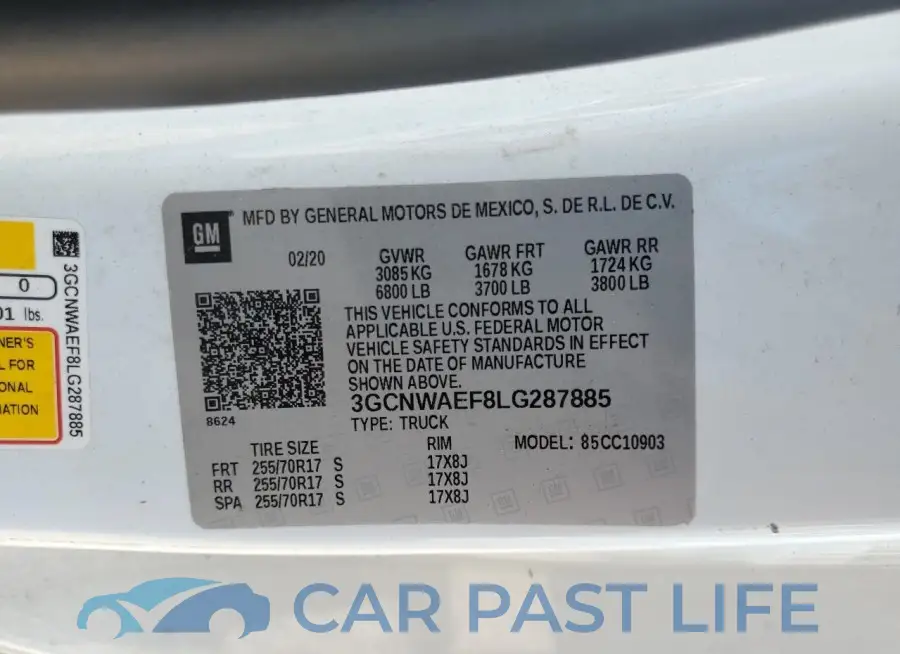3GCNWAEF8LG287885# 13