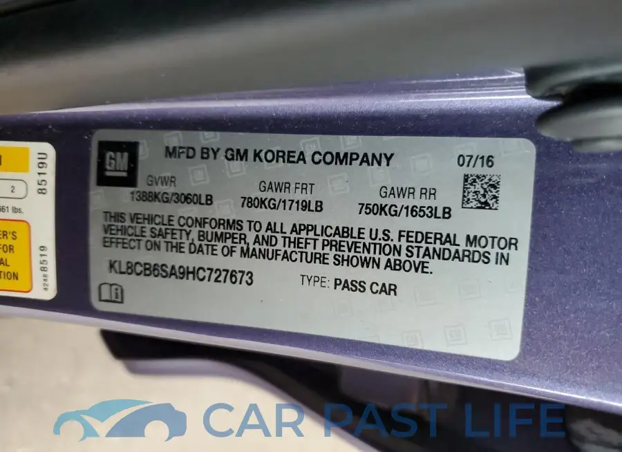 KL8CB6SA9HC727673# 13