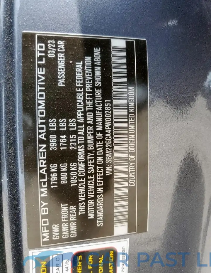SBM22GCA4PW002851# 13