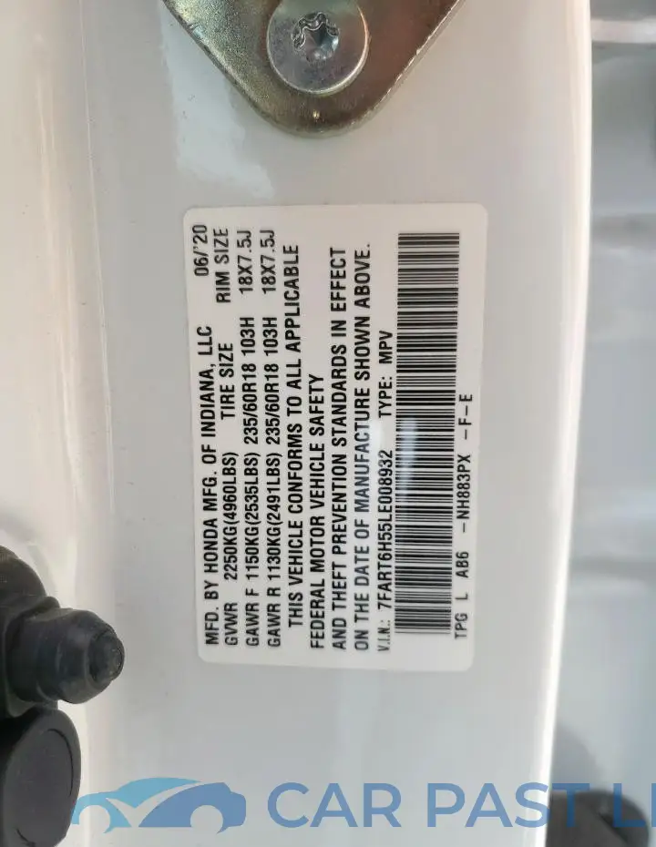 7FART6H55LE008932# 13