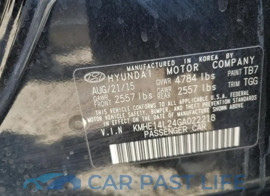 KMHE14L24GA022218# 13