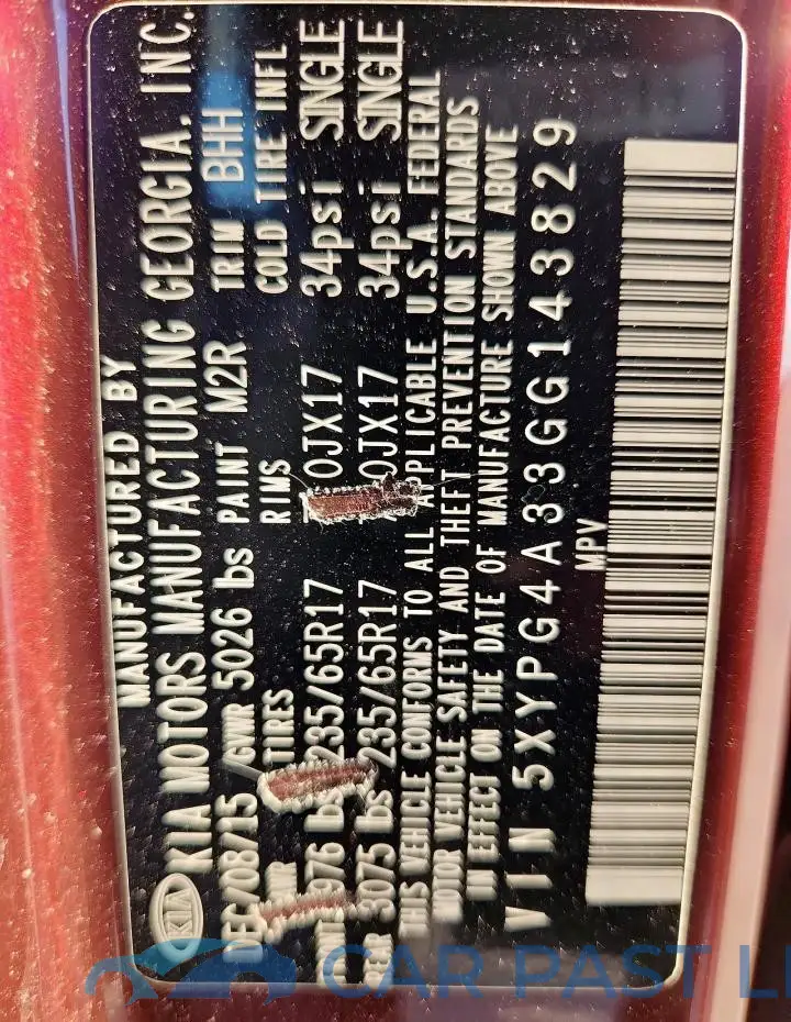 5XYPG4A33GG143829# 13