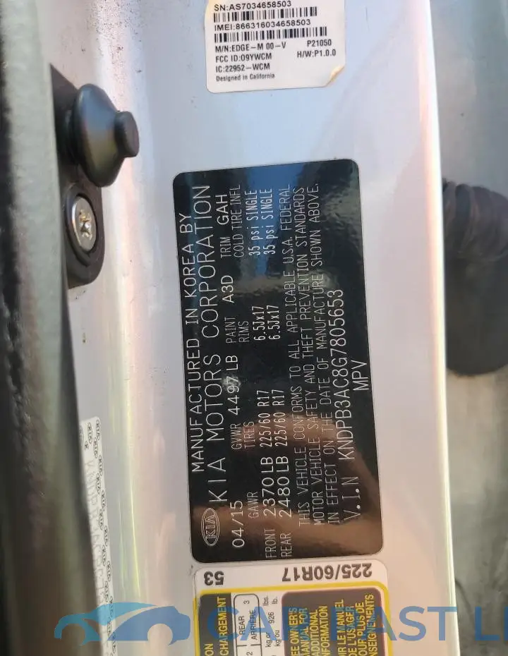 KNDPB3AC8G7805653# 13