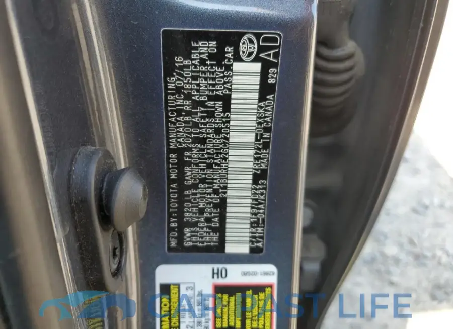 2T1BURHE2GC720515# 12