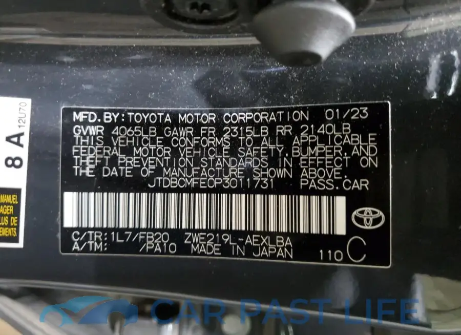 JTDBCMFE0P3011731# 13
