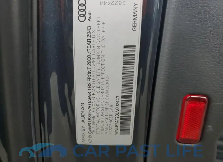 WAUR2AF23LN002443# 12