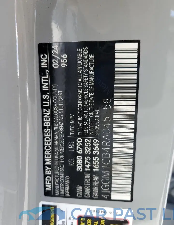 4JGGM1CB4RA045158# 13