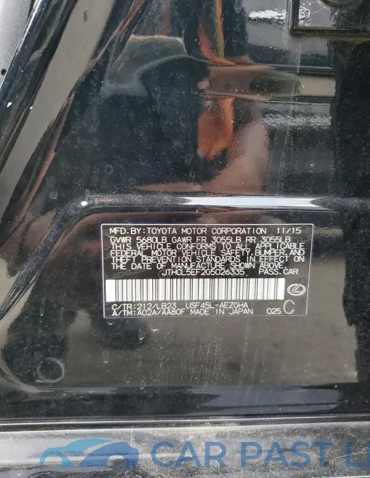 JTHCL5EF2G5026335# 12