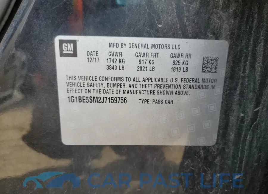 1G1BE5SM2J7159756# 12