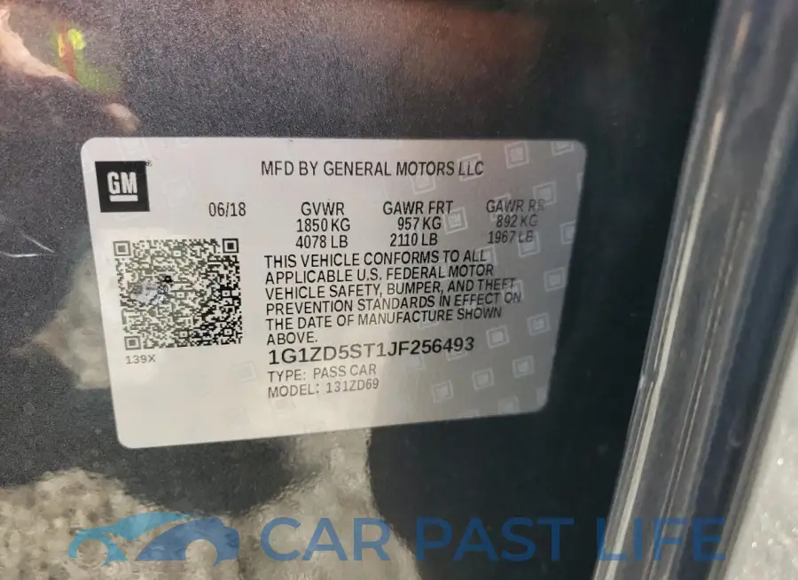 1G1ZD5ST1JF256493# 12