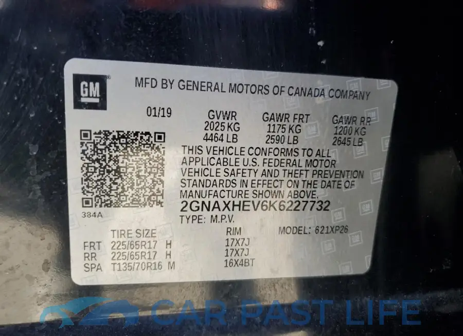 2GNAXHEV6K6227732# 13