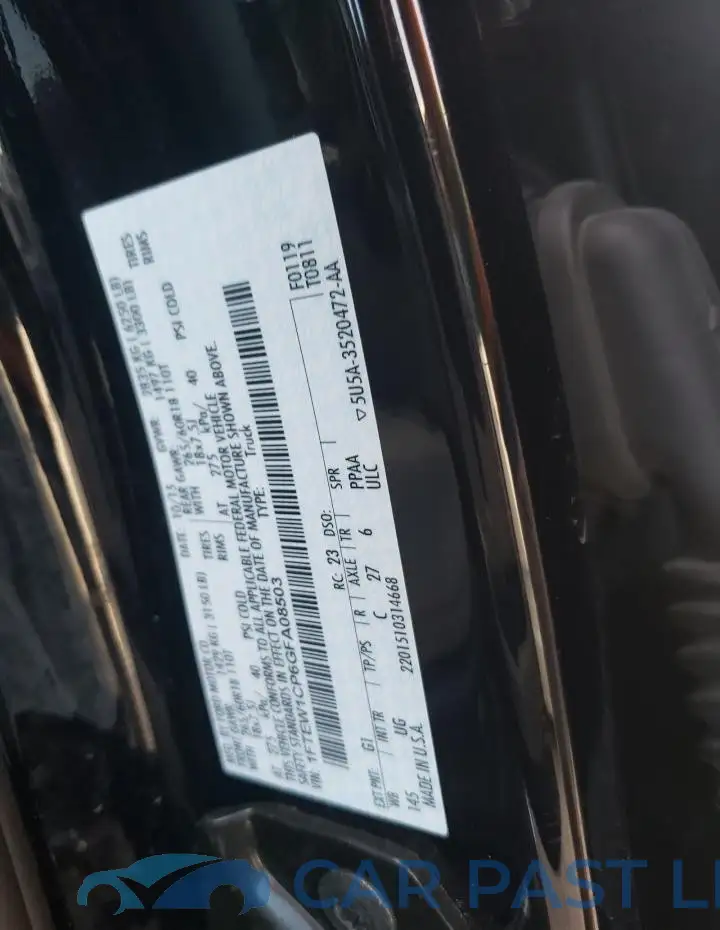 1FTEW1CP6GFA08503# 12