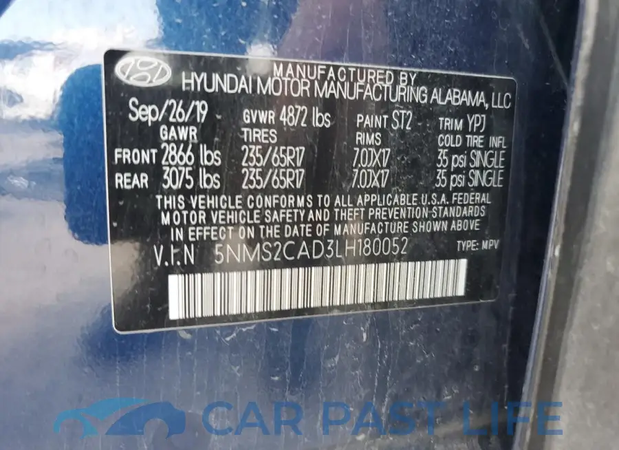 5NMS2CAD3LH180052# 14
