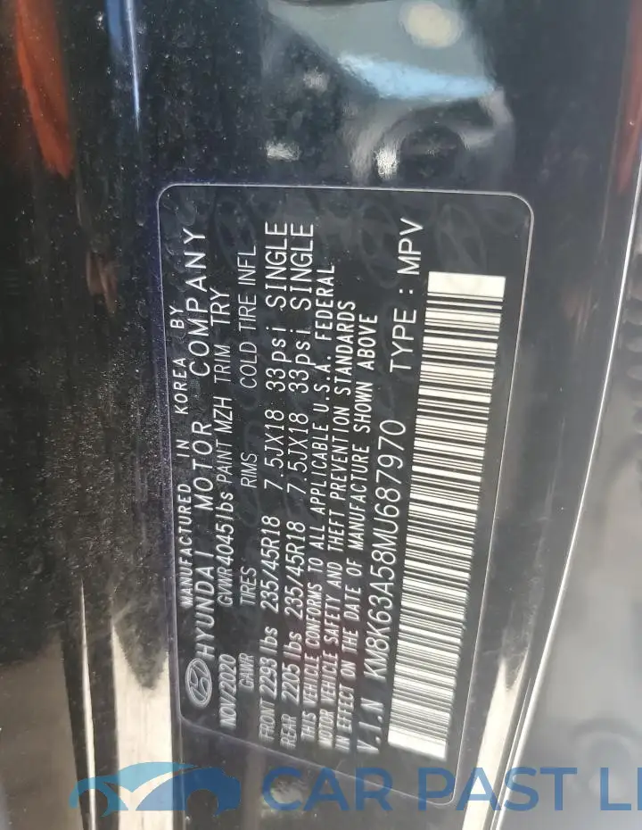 KM8K63A58MU687970# 13