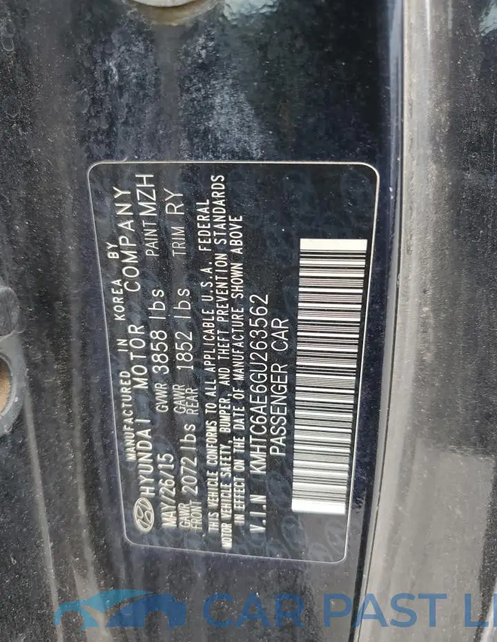 KMHTC6AE6GU263562# 12