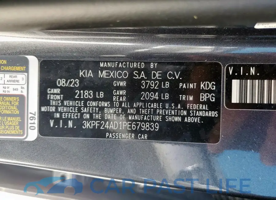 3KPF24AD1PE679839# 12