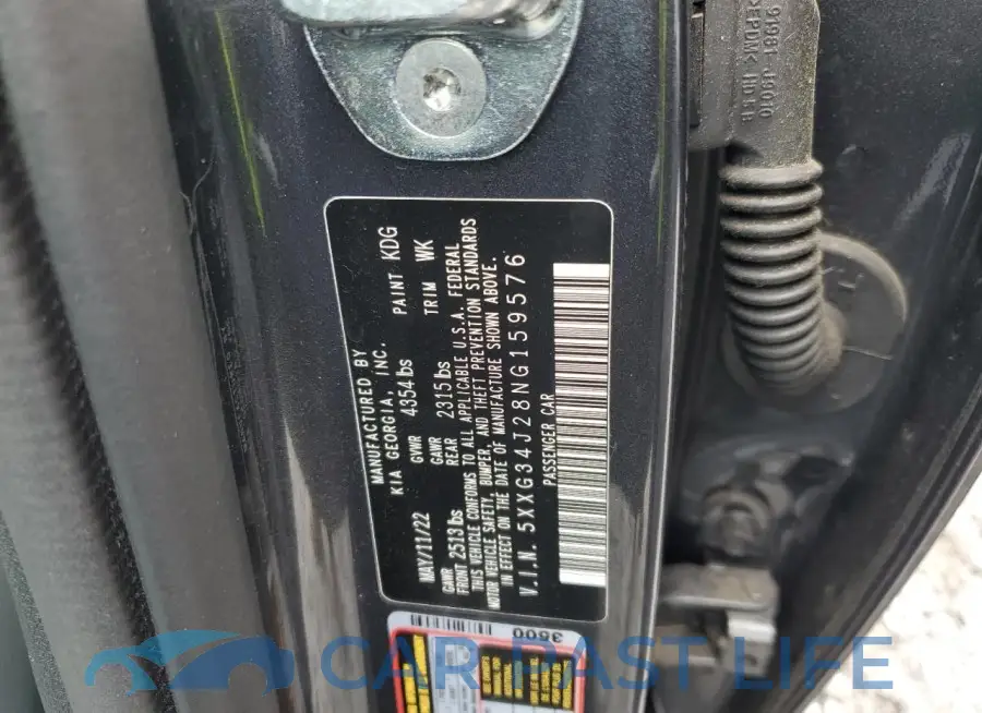 5XXG34J28NG159576# 12