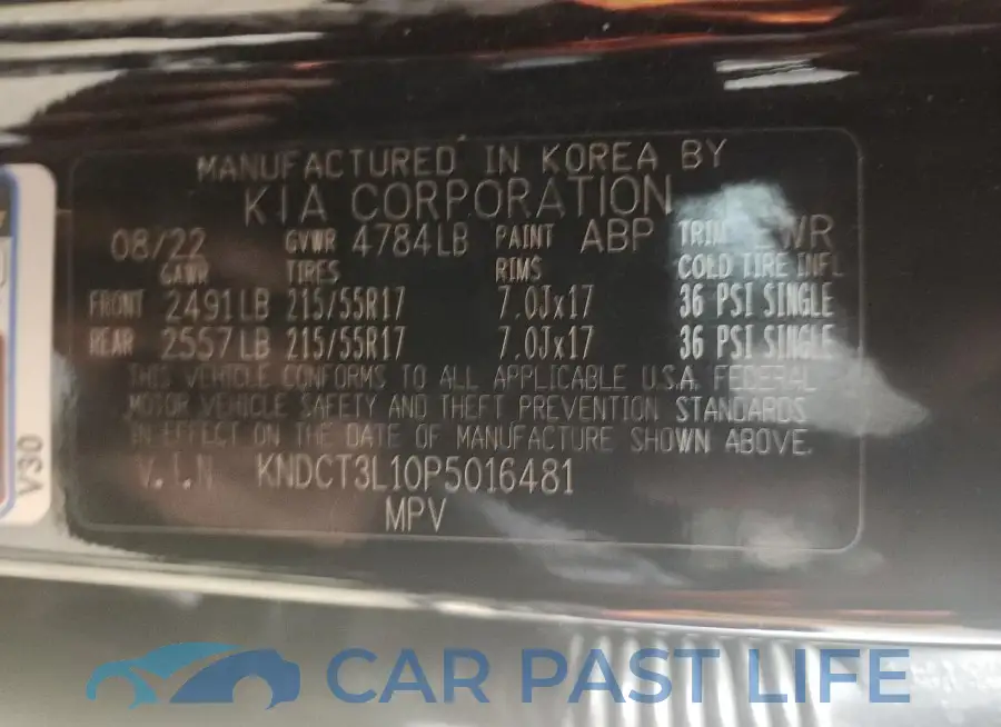 KNDCT3L10P5016481# 13