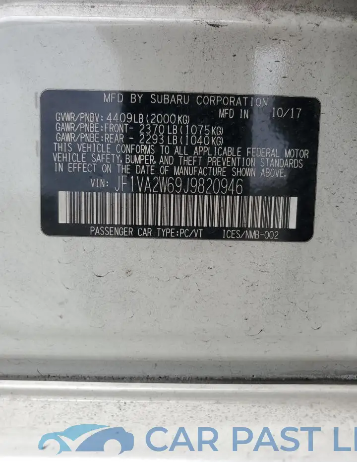 JF1VA2W69J9820946# 12