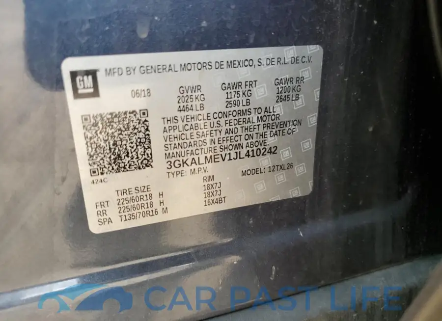 3GKALMEV1JL410242# 13