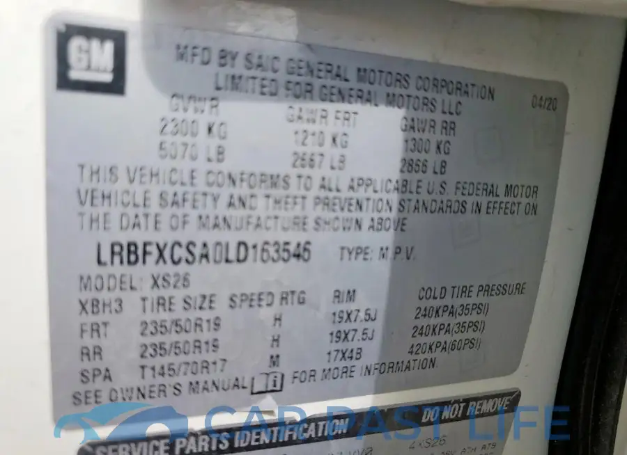LRBFXCSA0LD163546# 13