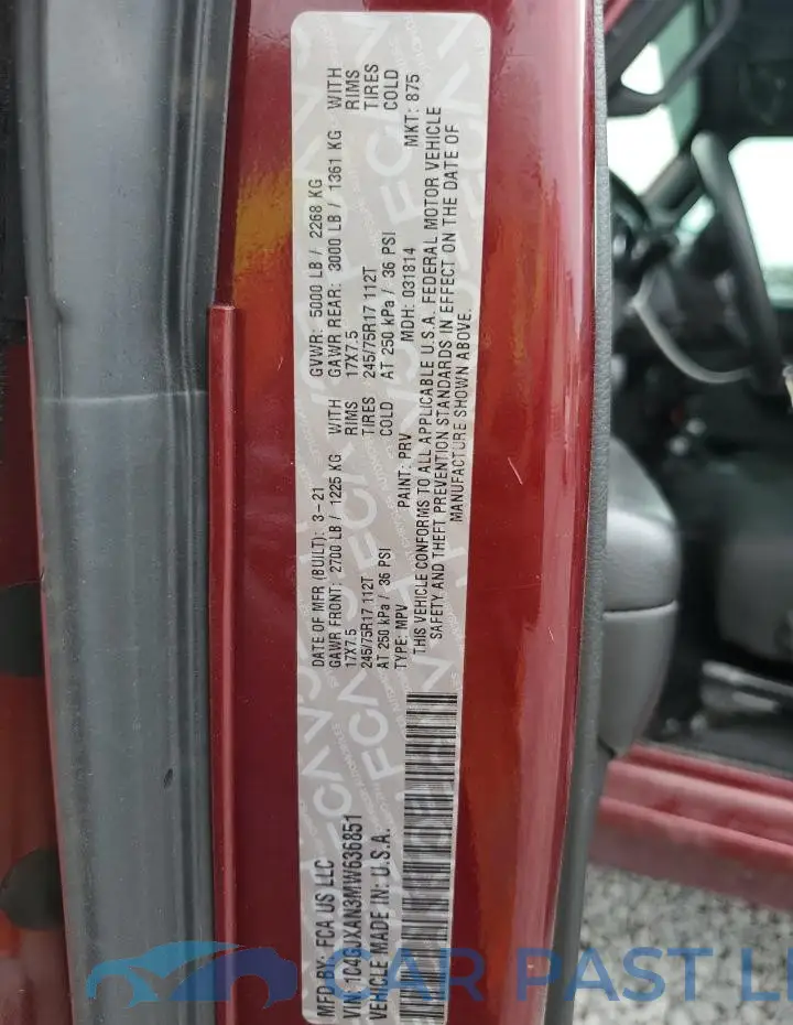 1C4GJXAN3MW636851# 12