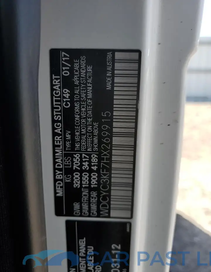 WDCYC3KF7HX269915# 13