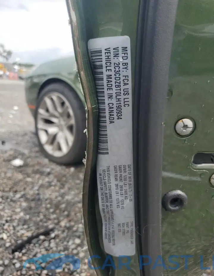 2C3CDZBT0LH190934# 12