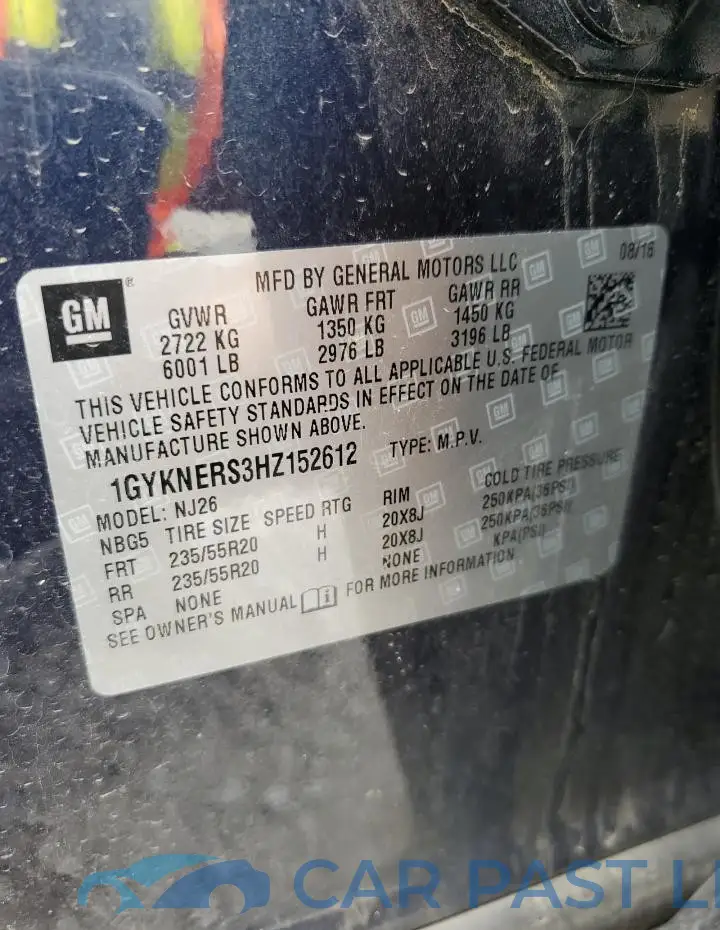 1GYKNERS3HZ152612# 13