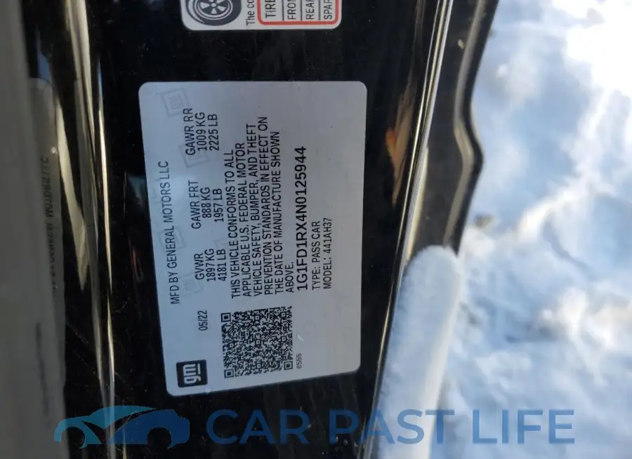 1G1FD1RX4N0125944# 12